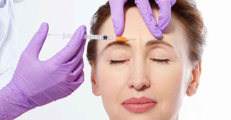 woman face injection